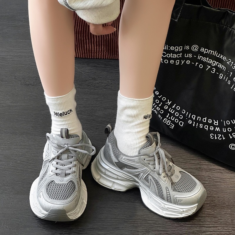老爹鞋女2025秋季新款网红潮流百搭休闲运动鞋舒适透气休闲慢跑鞋|undefined