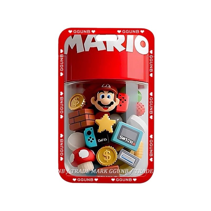 3D pequeñas piezas Mario NFC tarjeta de inducción de estudiantes tarjetas deslizantes tarjetas de comida tarjetas de batería metro bolsa de tarjetas comunitarias image 6