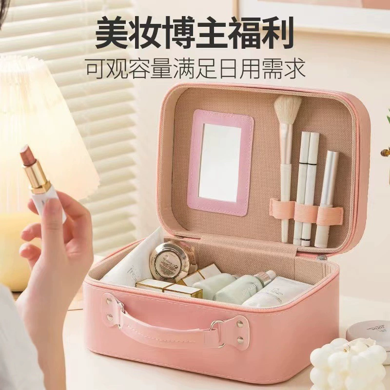 Capacious hair mesh, handheld storage box, organizer bag, internet celebrity