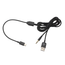 micro usb转3.5插卡小音响电脑手机T口蓝牙音箱二合一充电数据线