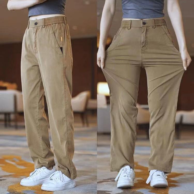 High-end Tencel Men's Casual Pants Loose Straight Summer Thin 2025 Dape Breathable New Pants Men's Summer