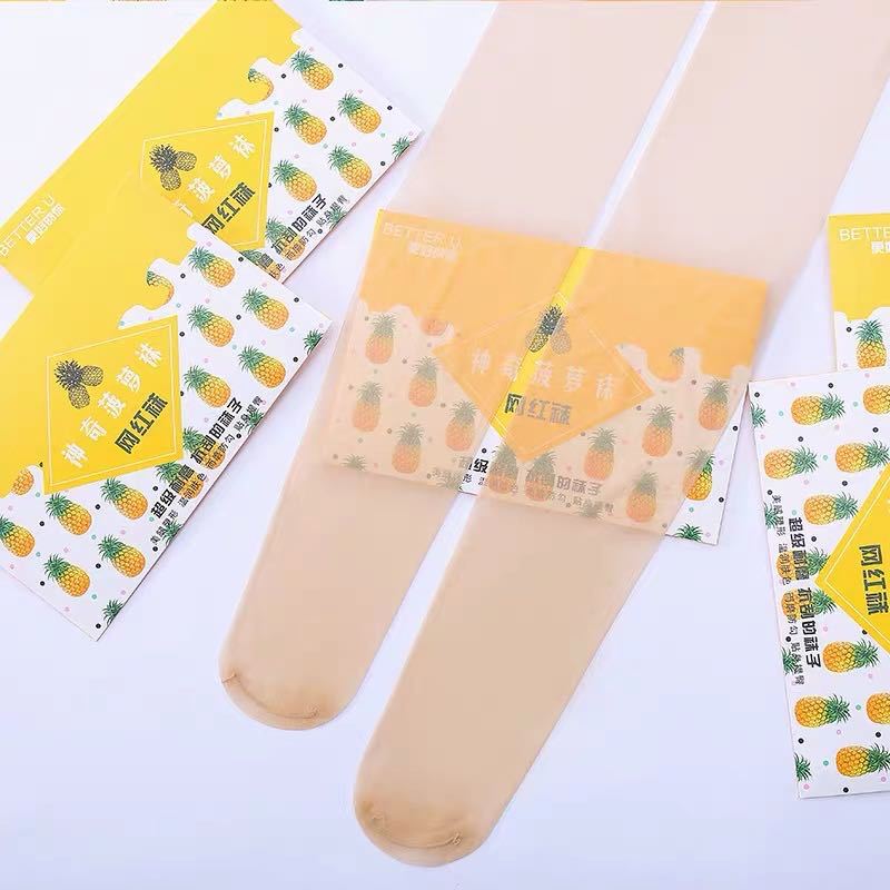 Pineapple Socks 5D Ultra-Thin Anti-Snag Pantyhose Velvet Customizable Crystal Socks for Beautiful Legs Versatile Hip-Lifting