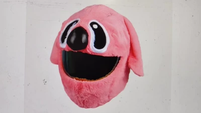 Motosiklet dəbilqələri Funny Animal Helmet Covers - stitch-pink