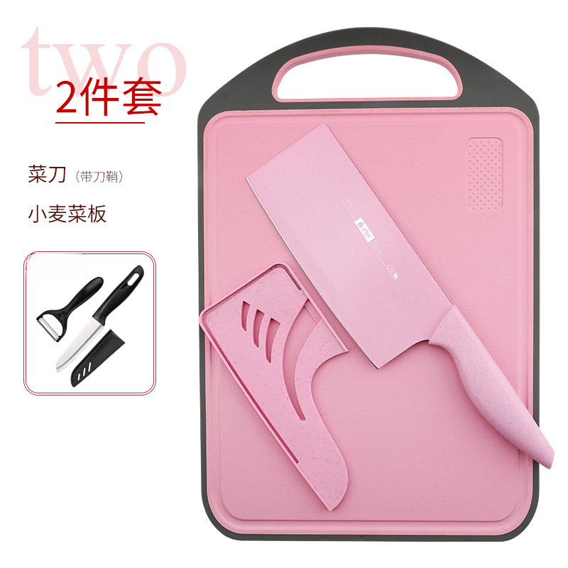Yangjiang cuchillo de cocina super rápido afilado tablero de corte cuchillo de cocina 2 en 1 cuchillo de cocina inoxidable conjunto de acero inoxidable