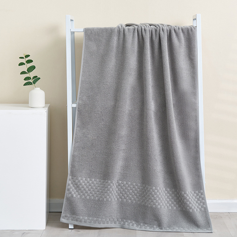 Toalla de baño hombres y mujeres al por mayor 70*140 algodón absorbente baño adulto algodón Hotel Toalla de baño Comercio exterior entrega logo