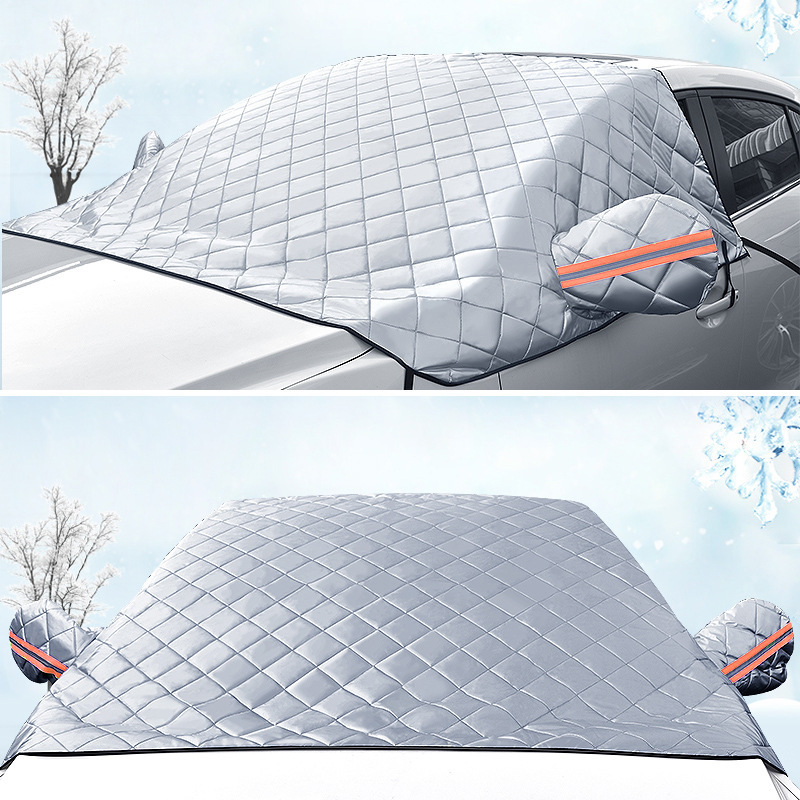 Winter Snow Cover, New Model Front Cover, Thickened Heat Insulation, Anti-Snow, Anti-Freeze, Anti-Rain, Car Sunshade, Car Snow Cover