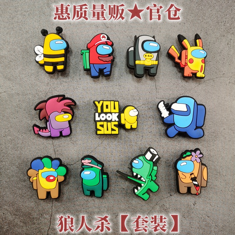 Popular Shoe Charms, Minimum Order 1 Set【Main】Garden Shoe Charms, Creative Cartoon Detachable Shoe Buckles, Clog Shoe Decoration Buckles