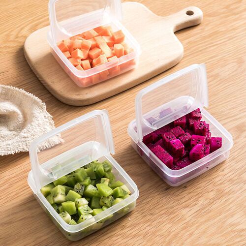 Japanese-style cheese slice storage box refrigerator-specific onion, ginger, garlic fruit preservation box flip cover butter block portioning box 