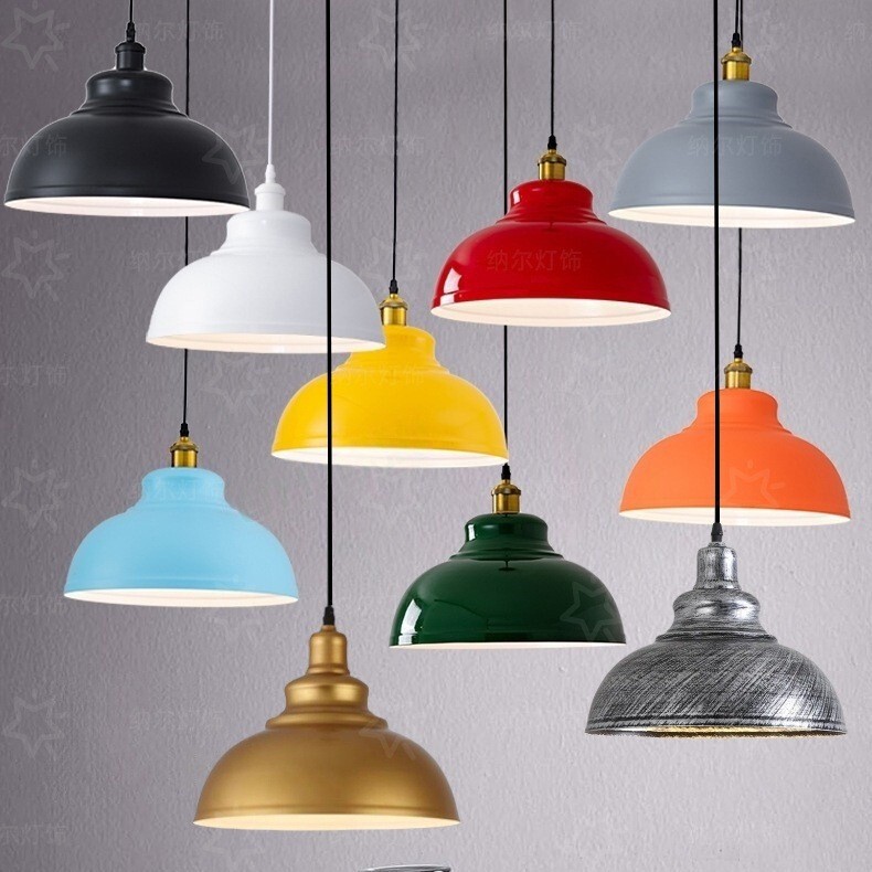 Industrial Style Retro Iron Restaurant Bar Pot Lid Chandelier American Style Personalized Milk Tea Shop Hot Pot Restaurant Cafe Bar