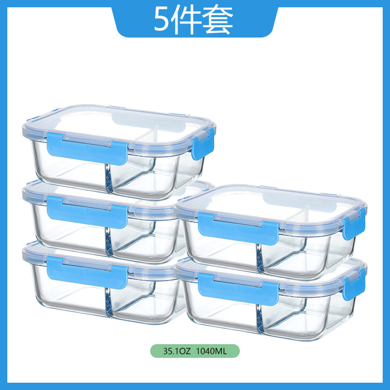 Juego de cinco piezas en azul