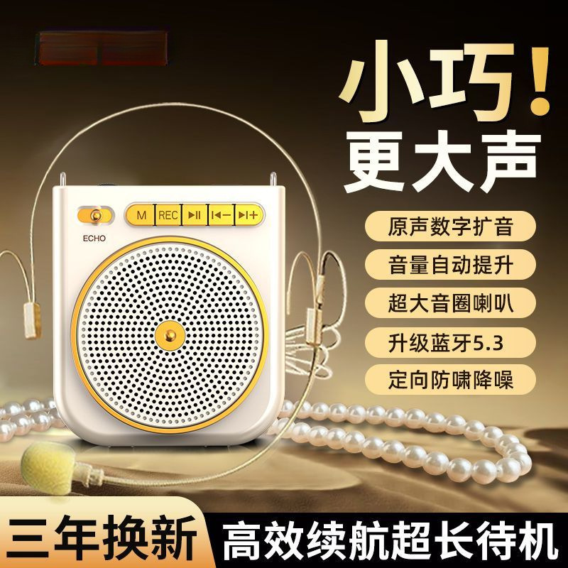 El maestro recomienda un altavoz pequeño, un megáfono de alto volumen dedicado al maestro