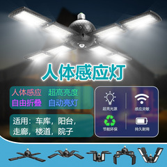スマート光制御折り畳み人体誘導灯廊下ベランダ照明灯屋外庭灯車庫灯環境保護省エネ
