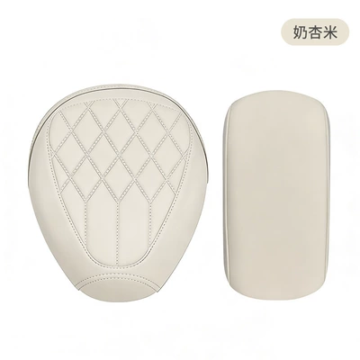 Electric car cushion – for small electric scooters - milky-apricot-water-drop-embossing-front-seat-cover-rear-seat-cover