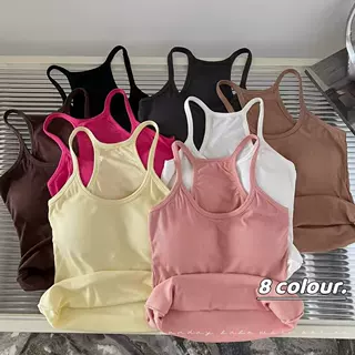 性感工字吊带背心带胸垫睡衣内搭辣妹家居服美背外穿打底家居服夏