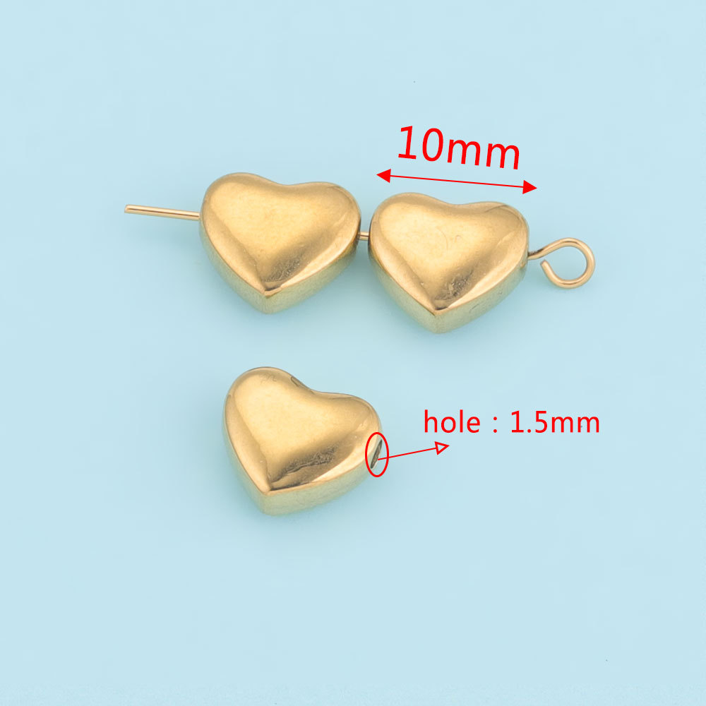 Acero inoxidable pulido Beanie perlas de perforación cuentas de tubo a través del agujero perlas de perforación cuentas de acero de titanio DIY accesorios de joyería hechos a mano