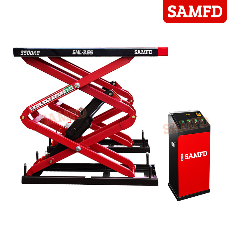 Montacargas de cizalla pequeña tipo tijera plataforma elevadora oculta para automóvil mantenimiento de automóviles plataforma elevadora hidráulica