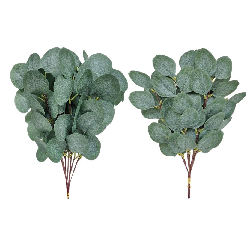 Hoja de eucalipto artificial arreglo floral transfronterizo decoración de mesa de comedor hoja de eucalipto pieza única con simulación de fruta eucalipto