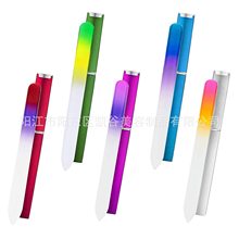 筒装双色玻璃锉,双色玻璃指甲锉装筒,glass nail file玻璃指甲锉