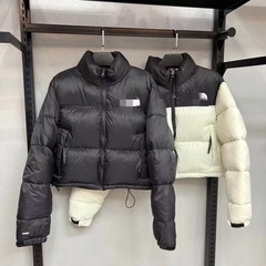 秋冬人気のケンドゥー暖かいハイウエストショートファッションカジュアル厚く暖かいスタンドカラーレディースパンジャケット