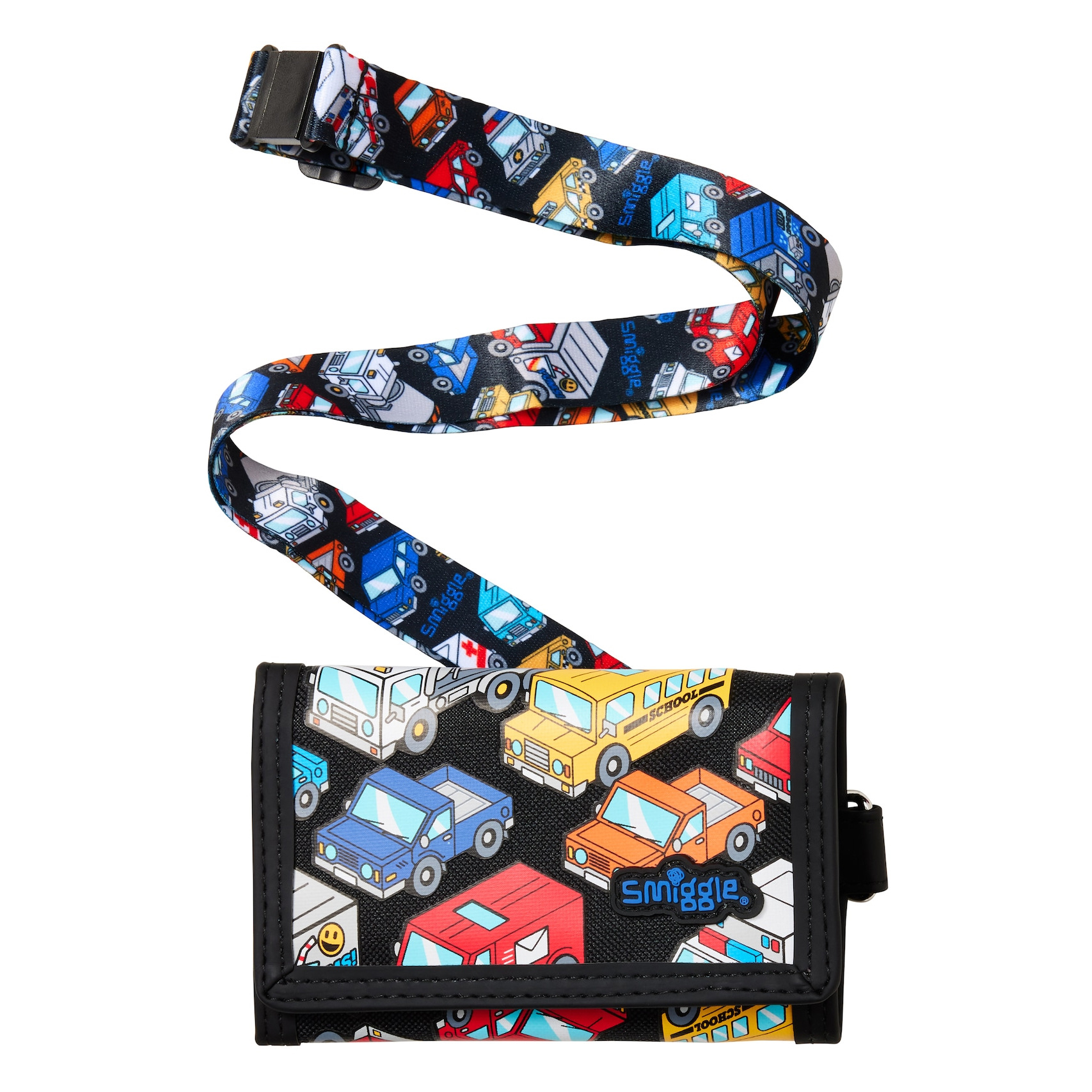 Australia smiggle estudiante titular de la tarjeta de la cartera de los niños plegable macho y hembra bus de dibujos animados titular de la tarjeta de regalo de cumpleaños