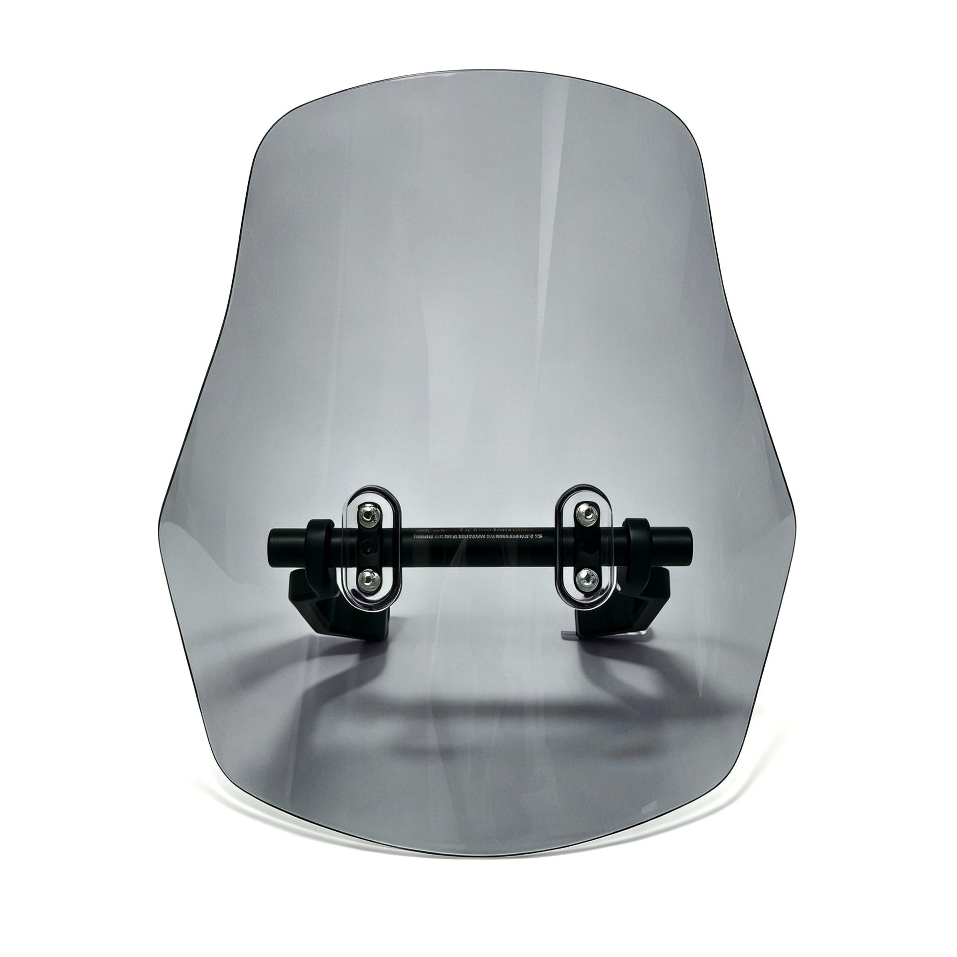 Motorcycle heightened windshield with high light transmittance aluminum alloy bracket, non-destructive installation, scooter windproof modified windscreen