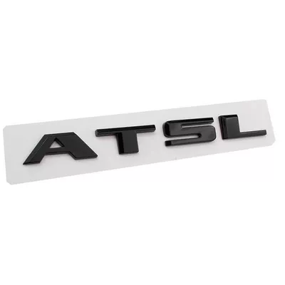 Suitable for Cadillac CT4, CT5, CT6, ATSL, XTS, XT6, and XT5 models; silver rear emblem (Car logo) - standard-atsl-glossy-black