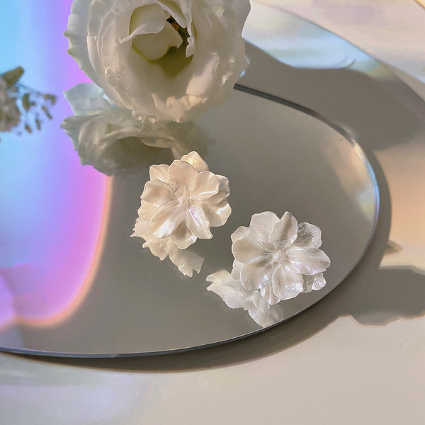 White small design earrings