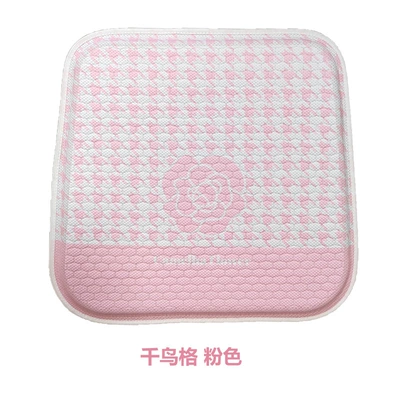 cushion jelly cushion cool cushion | Seat cushion, seat cover - houndstooth-pink-front-seat-square-cushion
