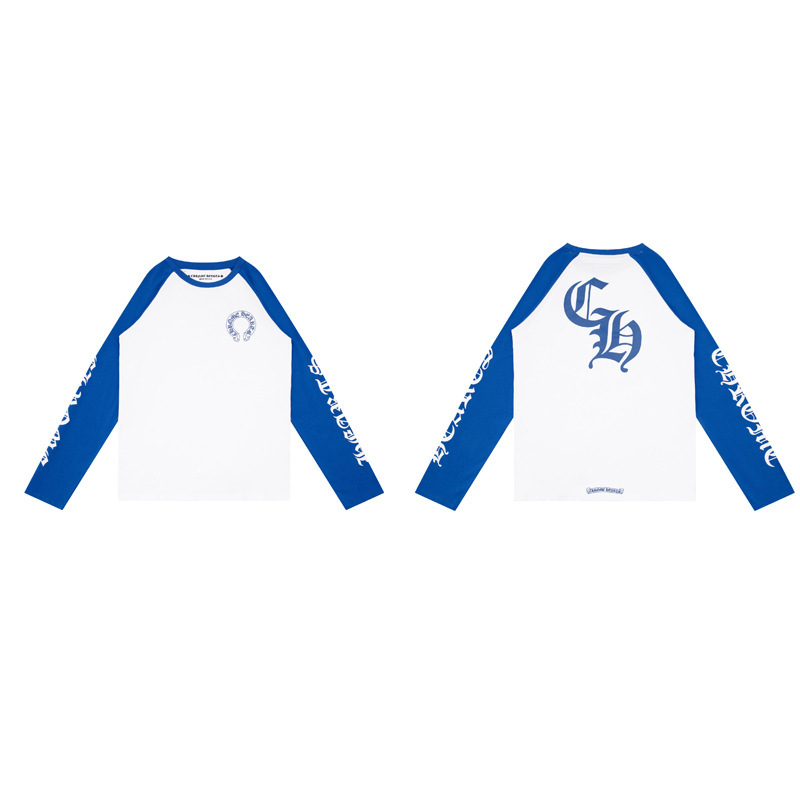 クロスボーダーのトレンディなブランド Chrome Heart 長袖 T シャツ ピュアコットン メンズ レディース ルーズスポット卸売|undefined