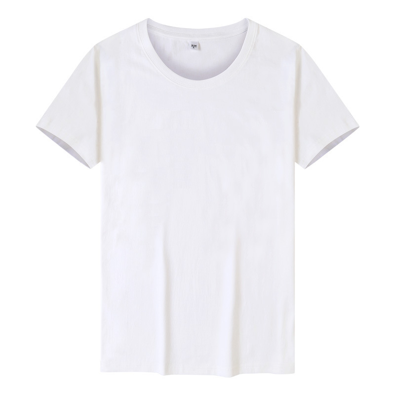 192g Weight Wholesale Men's Simple Style Streetwear Solid Color Short Sleeve Men's T-shirt 90%Cotton