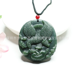 Xinyu Natural Hetian Jade Pendant Tower Qing Dapeng Wings Spreadings Jade Jade Jewelry Pendant Jewelry Gift