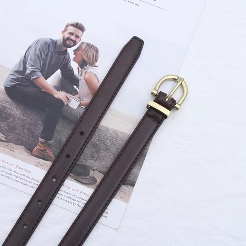 Summer Fashion Shaved Women's Belt INS Style Jeans Versatile Decorative Belt Thin Belt Trendy Trouser Belt