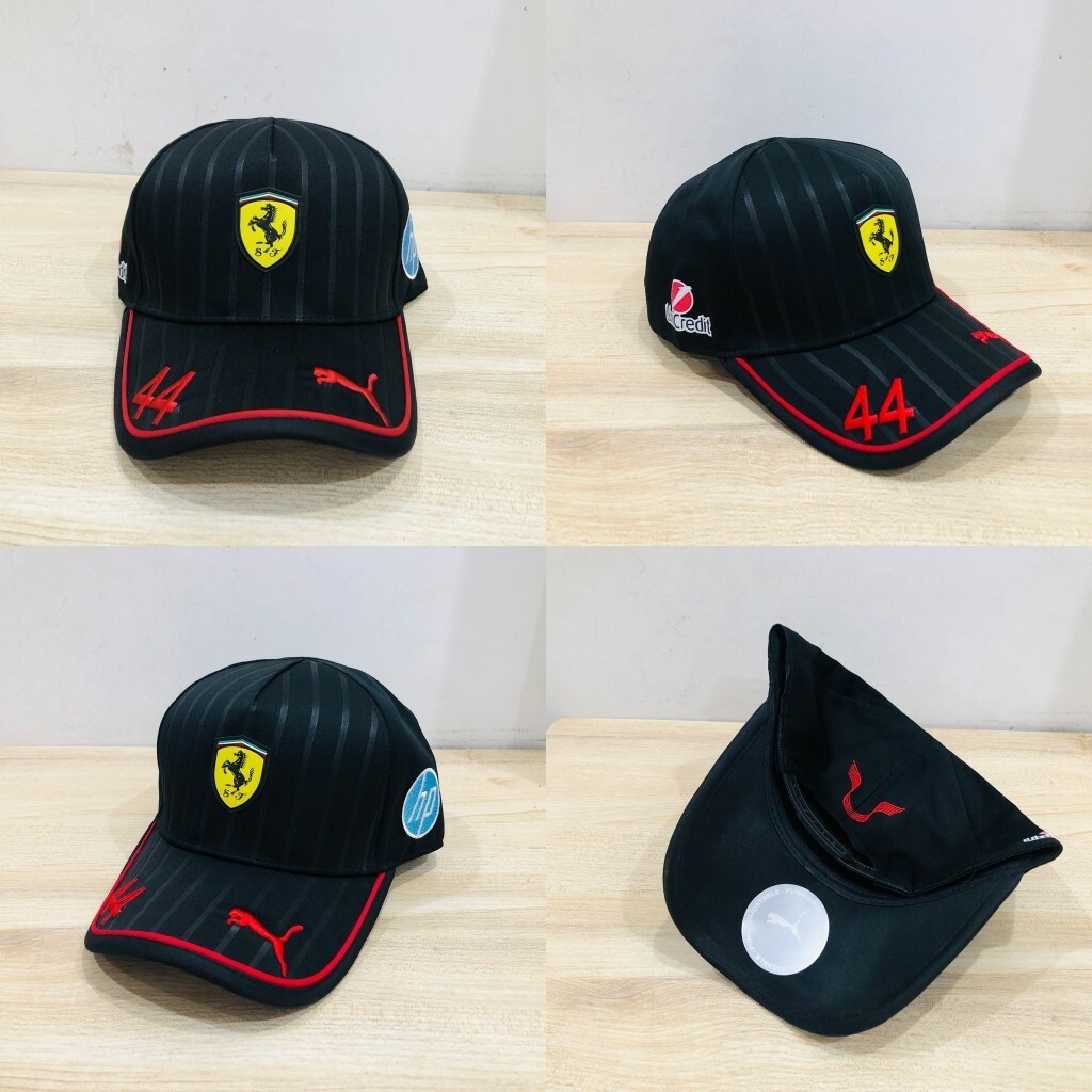 2024 nuevo estilo transfronterizo negro techo duro Red Bull League fan gorra de béisbol sombreado protector solar hombres y mujeres estilo bordado de moda