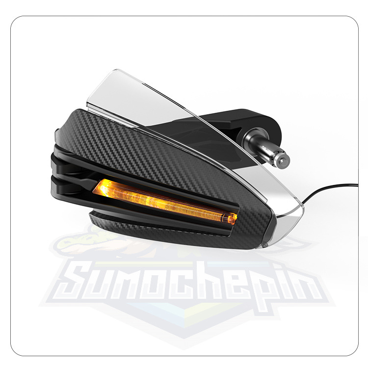 Motorcycle Accessories Led Lighted Handguards, Windproof, Anti-Fall, Foldable Handguards, Led Daytime Running Lights, Turn Signal Lights, Handrails