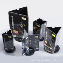 亚克力旋转三面台卡桌牌三面展示餐牌a4台签a5桌面牌价立牌吧台