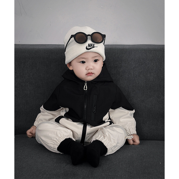 Children's autumn windproof demi-season bodysuit for new born to go…