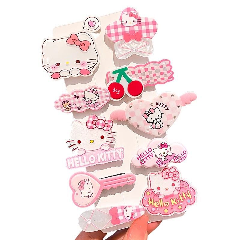 KT猫女童发夹韩版可爱头饰HelloKitty发夹发卡子宝宝刘海儿童发饰|undefined