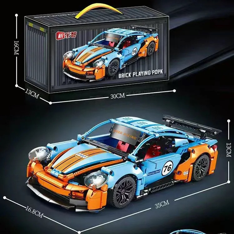Compatible con Ledy Tiffany Blue High V12, modelo de coche deportivo Lamborghini, bloques de construcción de coches de carreras, juguetes para niños