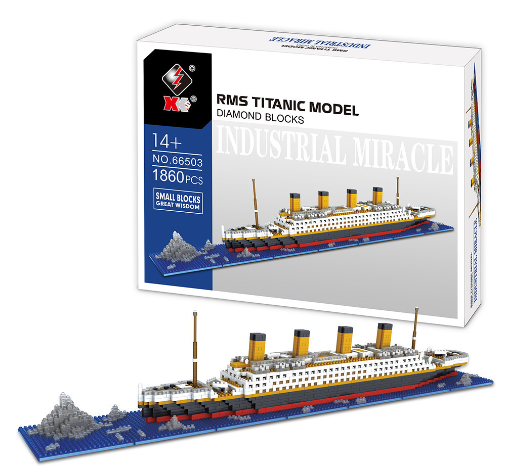 YZ pequeñas partículas ensambladas bloques de construcción Barco Pirata Titanic Liaoning 66501-66520 modelo