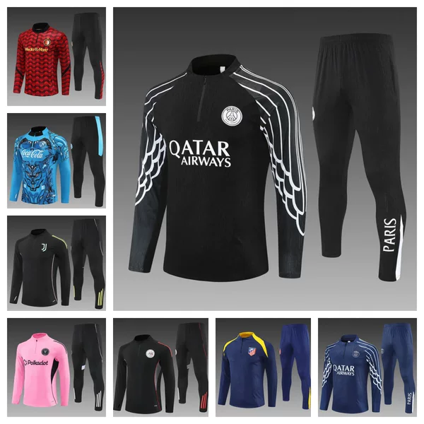 2526 Training Uniforms for Adults and Children Paris, Atletico Madrid, Miami, Juventus, Napoli, Ajax, Feyenoord