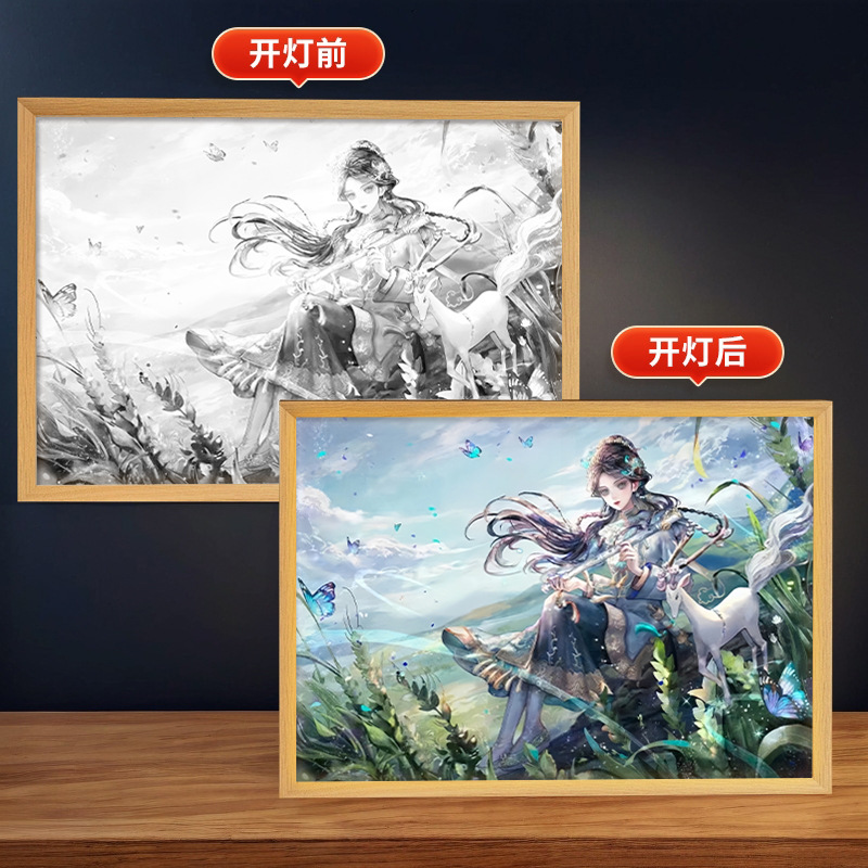 第五人格周辺照明絵画庭師漁師装飾クリエイティブ装飾品誕生日ギフトフォトフレーム雰囲気ナイトライト