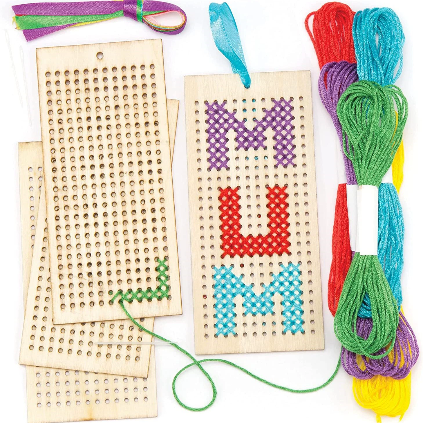 Деревянная закладка для вышивки крестом Звездный комплект висит деревянная DIY детская живопись ручной работы рождественские поделки