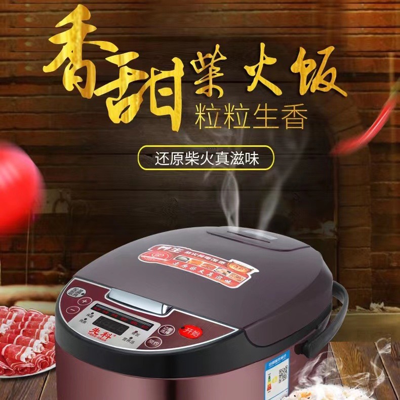 Arrozcocineta inteligente de 5 litros, multifuncional doméstica de gran capacidad, arrozcocineta eléctrica para 4 - 5 personas, reserva de tiempo, entrega de regalos