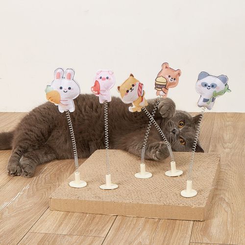 Summary of New Amazon Cat Scratch Poles with Vibrating Toys, Multiple Styles, Self-Having, Entertaining Cat Toys Wholesale