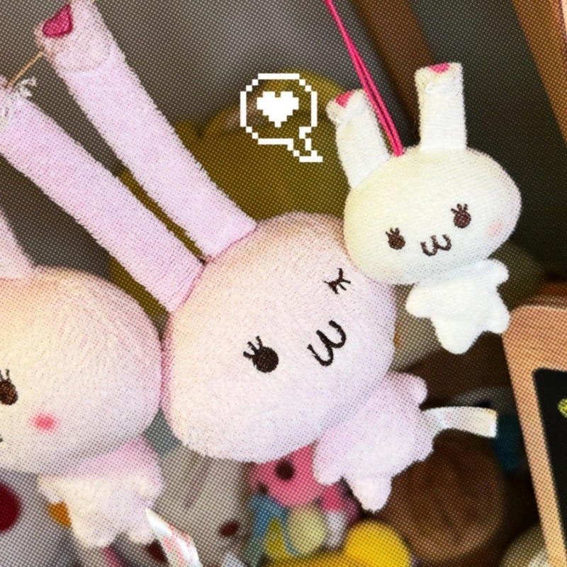 日系小众超萌中古兔玩偶可爱洗衣兔毛绒公仔挂件送女生|undefined