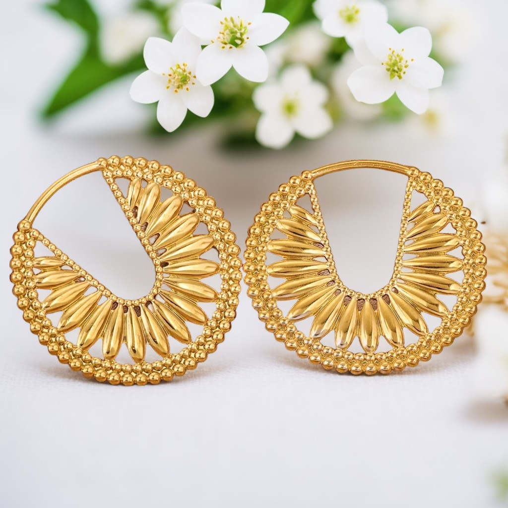 Joyas de acero inoxidable transfronterizas geometría simple anillo grande exageración auriculares accesorios accesorios DIY accesorios accesorios al por mayor