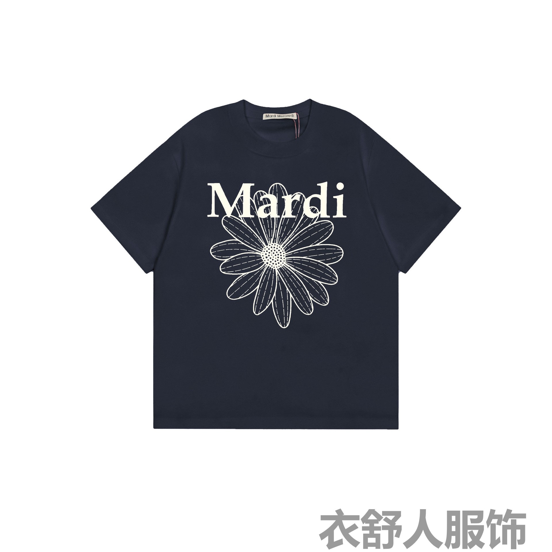 2025 新マルディ半袖右肩スリムフィットゴールドハイシルバー同スタイルデイジードックスフード犬 Tシャツホットガール着用