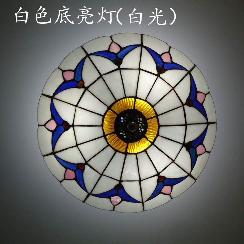 Iluminación al por mayor LED simple sala de estar lámpara de techo Tiffany dormitorio creativo Lámpara decorativa lámpara de techo