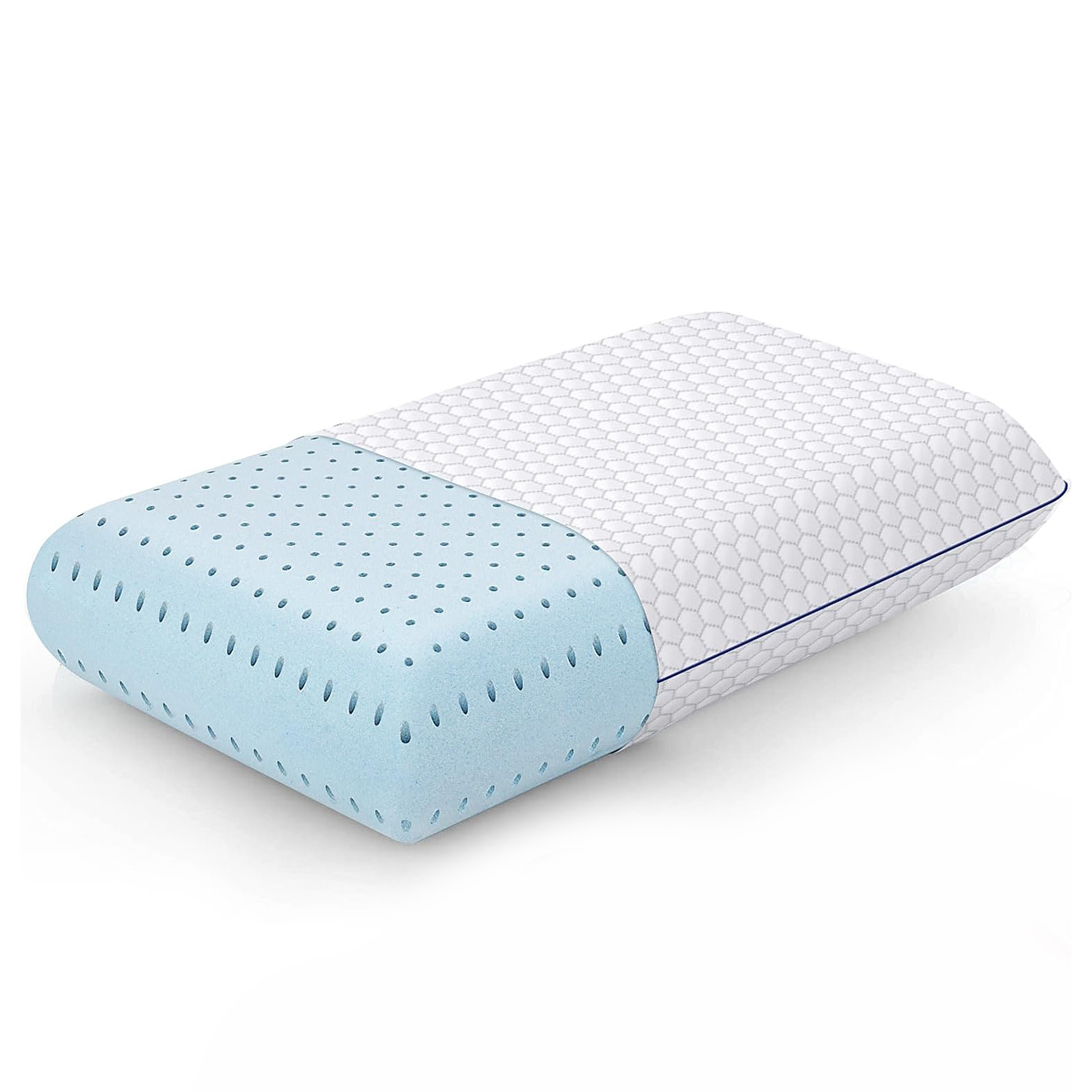 Almohada de pan de espuma con memoria explosiva transfronteriza súper suave con partículas de gel Almohada de espuma con memoria de rebote lento