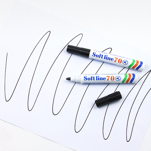 Shield Black Large Capacity Oil-Based Marker Red Blue Quick-Dry Erasable Logistics Label Marker